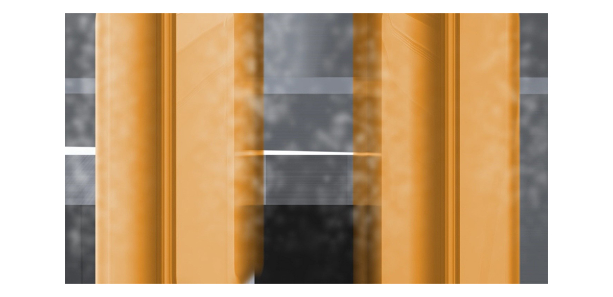 The leaching solution flows down over the heating surface and the vapor stream slowly rises to the top.