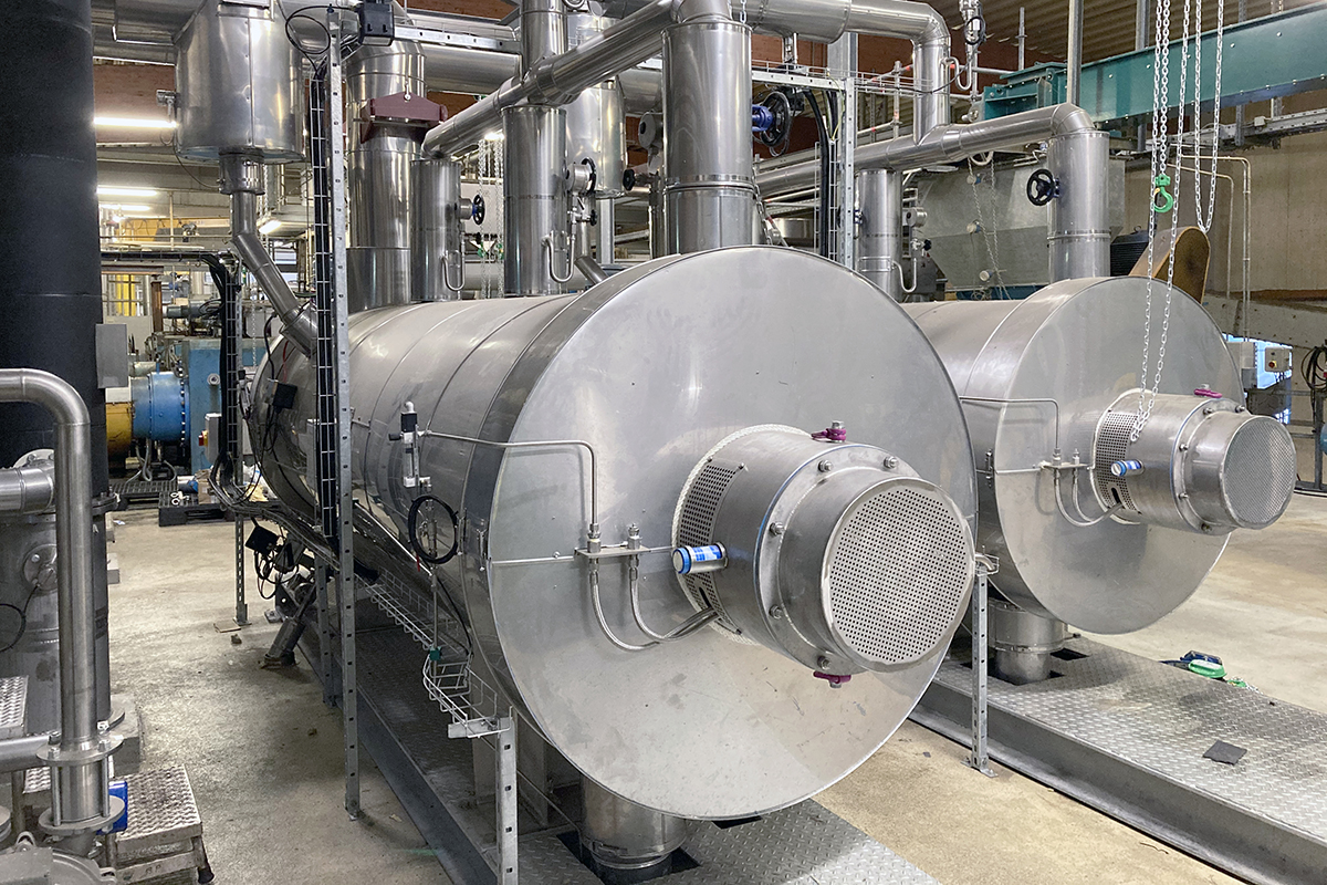 The lecithin drying plant at Power Oil Rostock was installed in an existing hall.