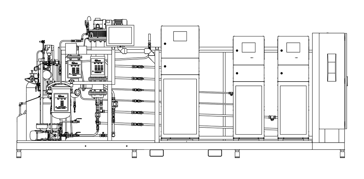 Short-path evaporation system, type SPE025-U