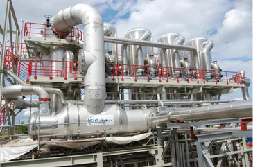 Saving energy in evaporation plants using the sulfite process