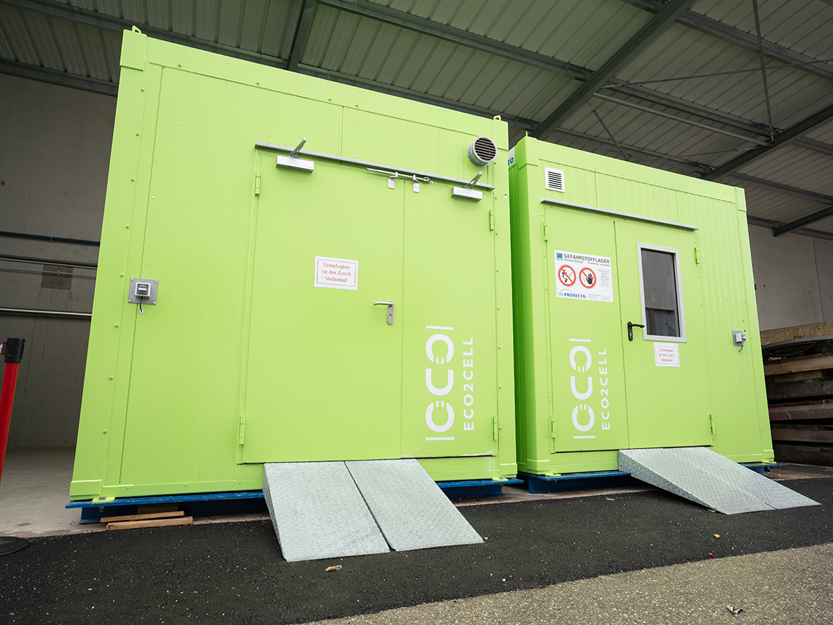 ECO2CELL Cube container-based CO2 valorization