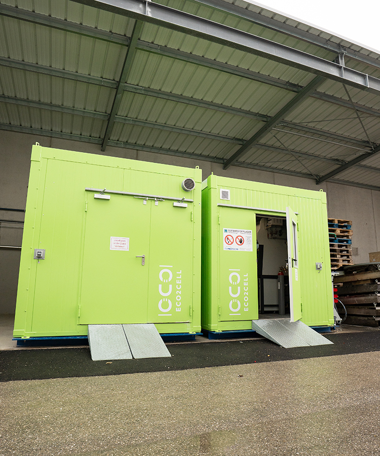 ECO2CELL Cube container-based CO2 valorization
