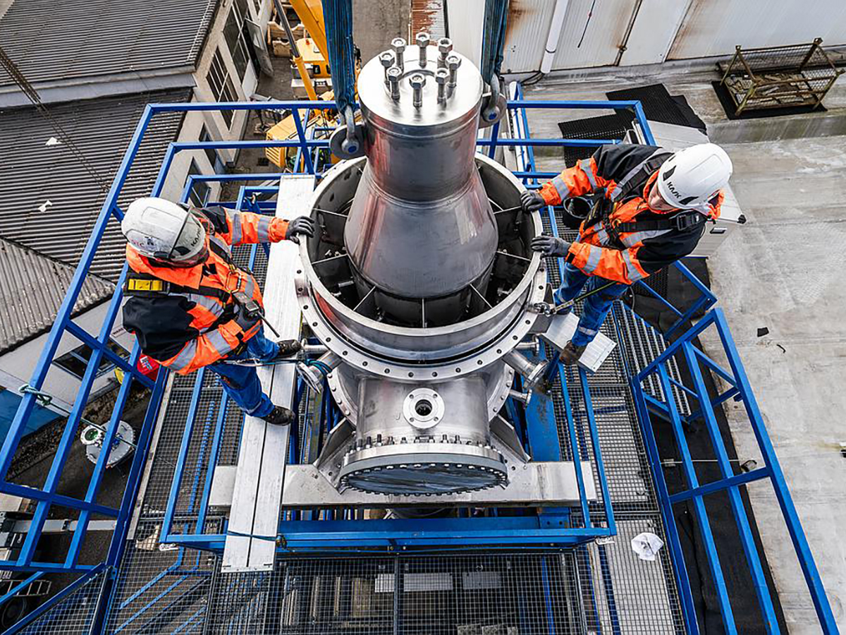 Assembly of a GKT thin-film evaporator